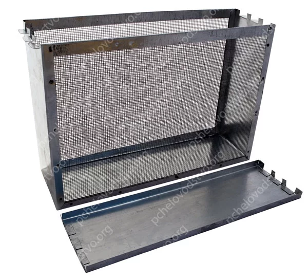 Изолятор матки и пчел 3-х рамочный Дадан корпус оцинкованный сетка металл