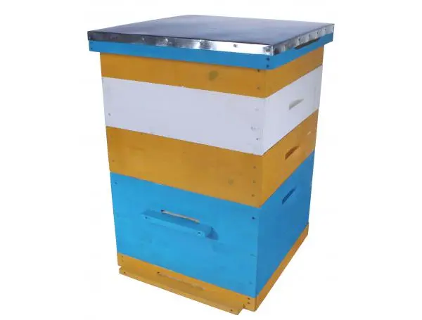 Улей для пчел на 12 рамок Дадан еловый однокорпусной с двумя магазинами