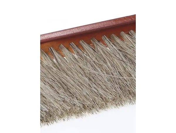 Щетка - сметка пчеловода двурядная с конским ворсом деревянной ручкой