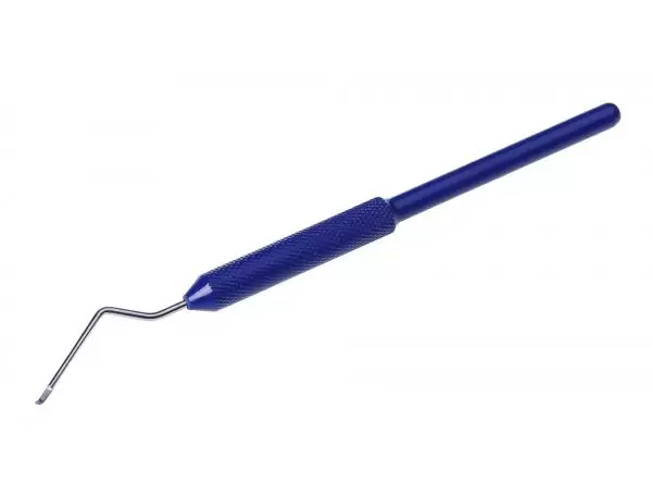 Шпатель металлический для переноса личинок пчёл с крючком из нержавейки "Европа" 