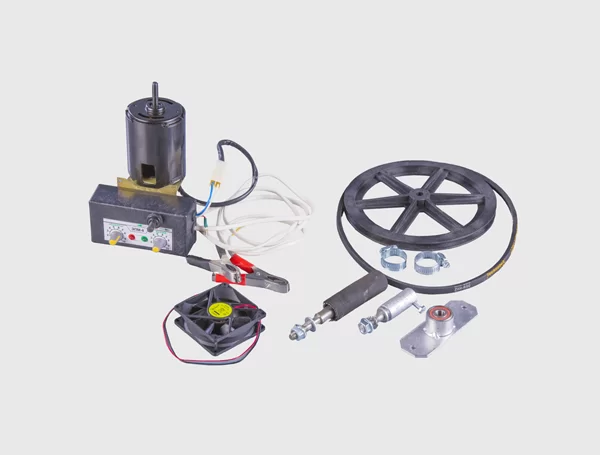 Электропривод для медогонки ЭПМ-8 12 Вольт со шкивным переходником 