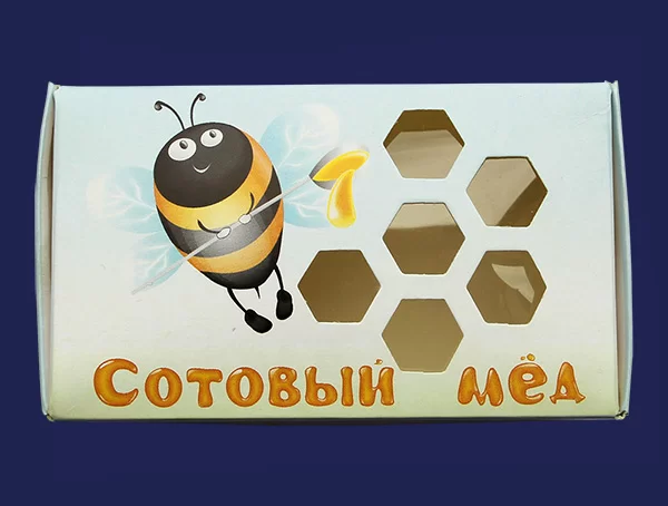 Упаковка для сотового меда «Пчелка» 25 шт