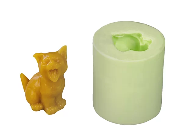 Форма силиконовая для свечей "Кот" 35 грамм