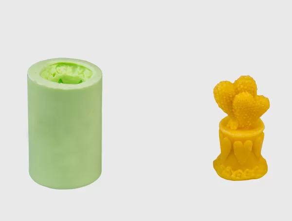 Форма силиконовая для свечей "Сердце" 55 грамм