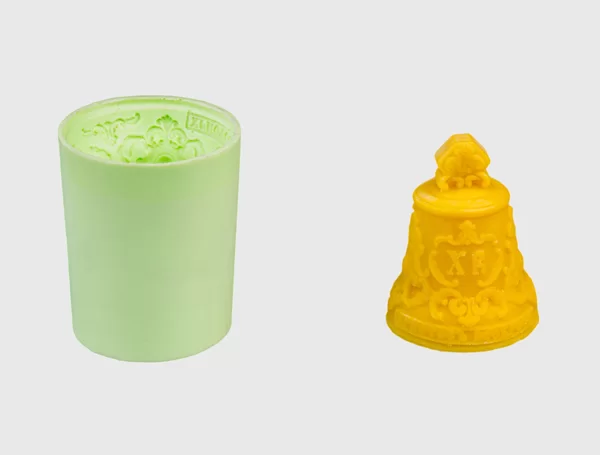 Форма силиконовая для свечей "Колокол пасха" 350 грамм