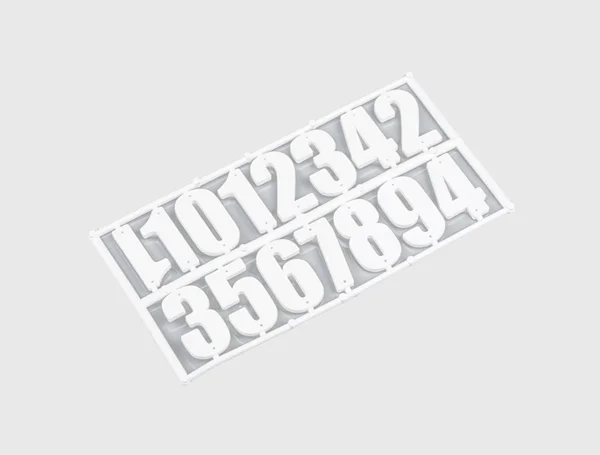 Цифры для ульев белые пластмассовые 15 шт