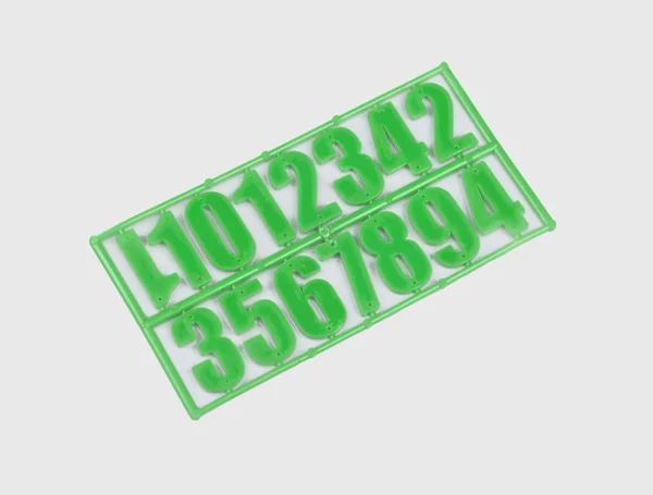 Цифры для ульев зеленые пластмассовые 15 шт