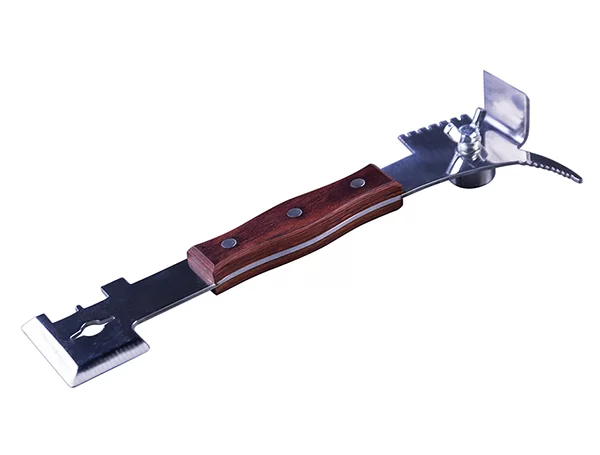 Стамеска пчеловода "Мультифункциональная 7" шлифованная 270х53х2,8 мм деревянная ручка