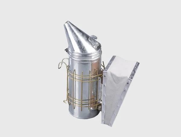 Дымарь для пчел оцинкованный D 100 мм H 310 мм защита от ожога кож меха пламегаситель без стакана