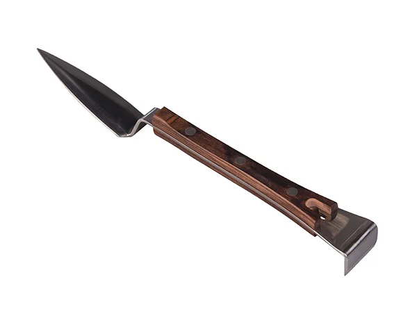 Стамеска - нож - гвоздодер пчеловода 280х31х2,5 мм шлифованный с деревянной ручкой