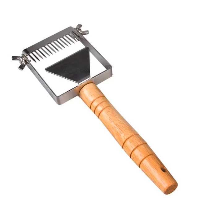 Вилка-культиватор н/ж для распечатки сот с регулировкой (75мм, 17 игл)