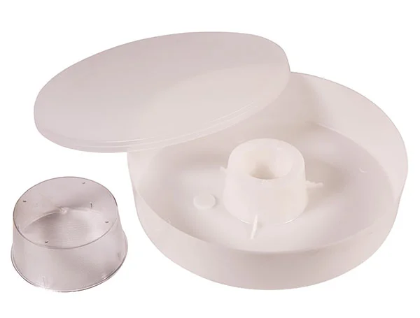 Кормушка для пчел потолочная круглая пластмассовая со стаканом на 2л