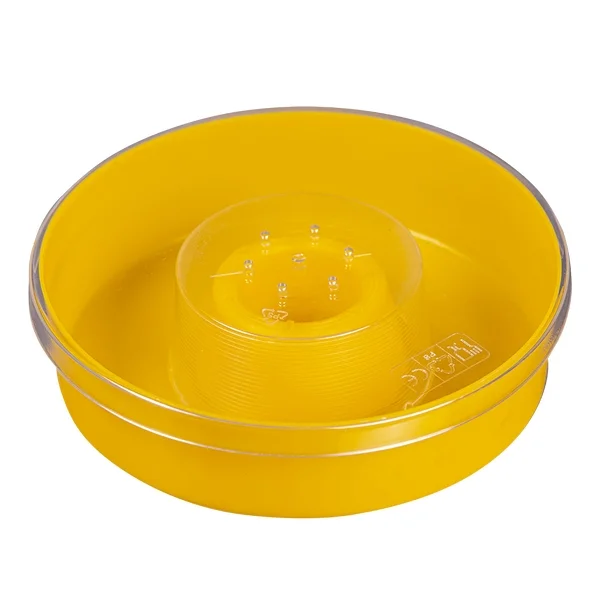 Кормушка для пчел потолочная круглая пластмассовая со стаканом на 1,3л