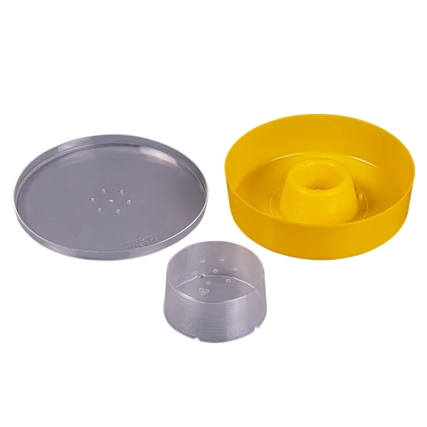 Кормушка для пчел потолочная круглая пластмассовая со стаканом на 1,3л